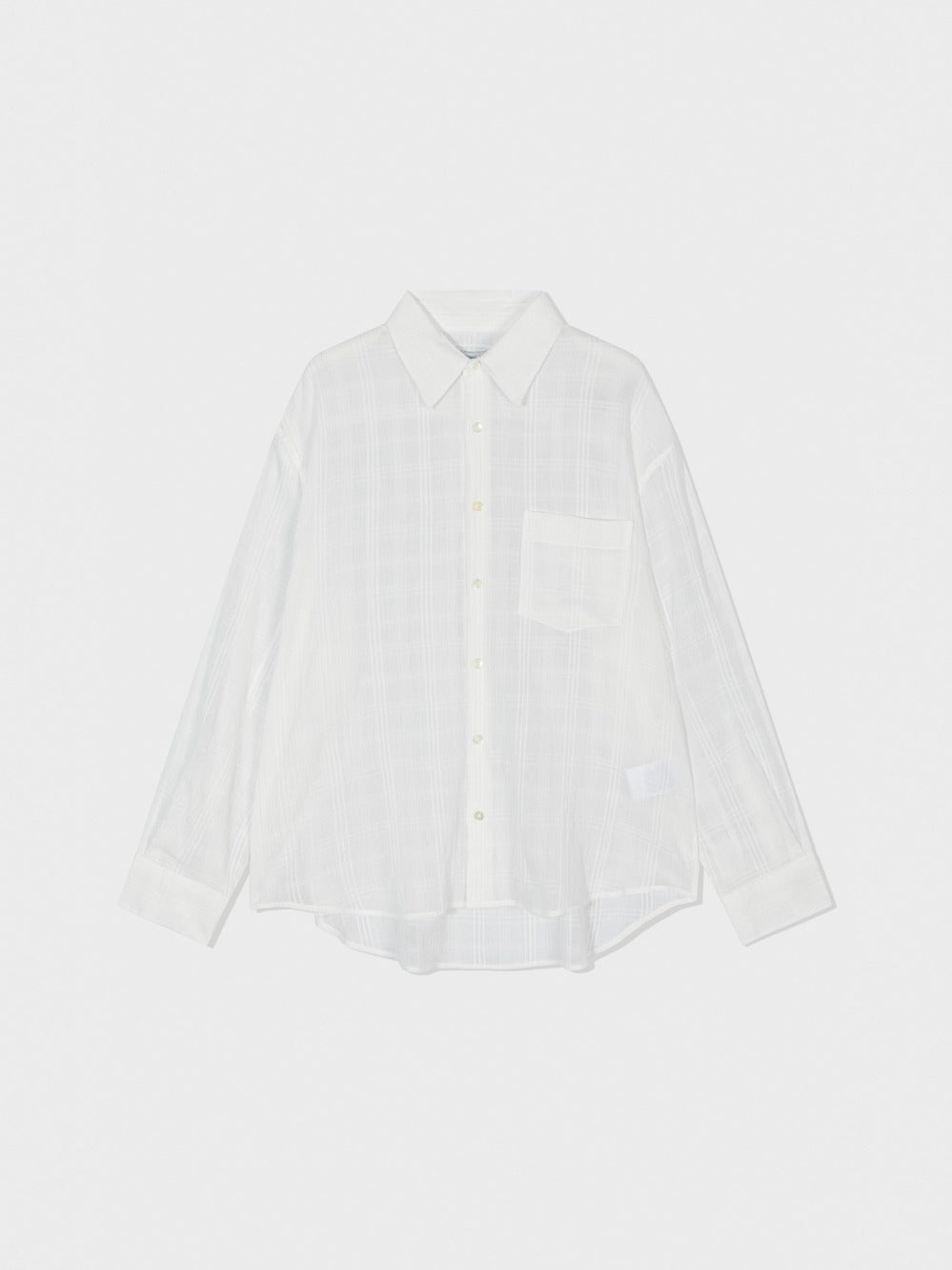 Low Classic Oversized Lc Checked Shirt White