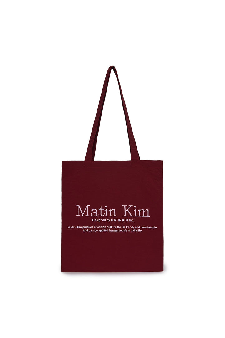 Matinkim Matin Kim Matin Palette Ecobag IN Burgundy