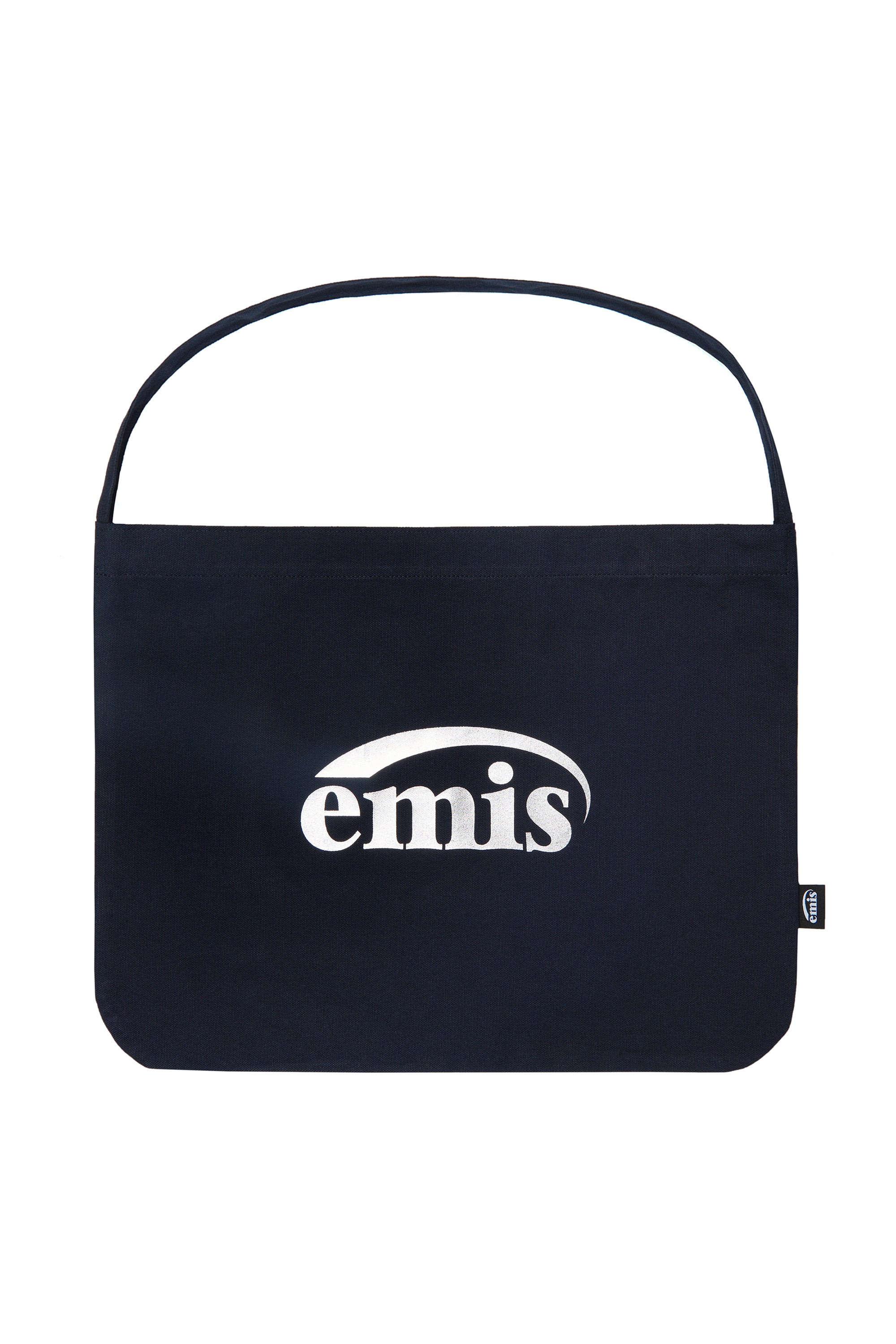 SILVER LOGO ECO BAG-NAVY