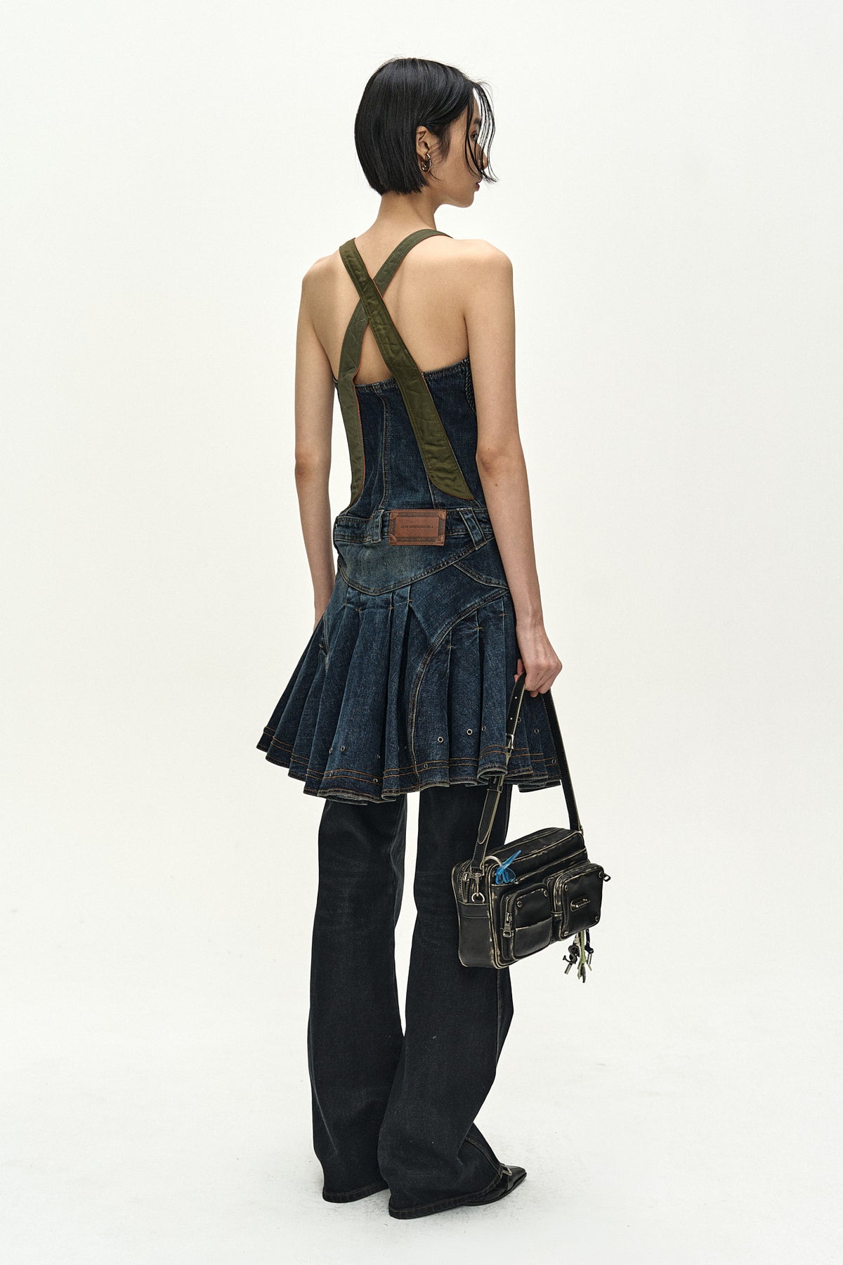 Andersson Bell Military MA-1 Harness Denim Dress