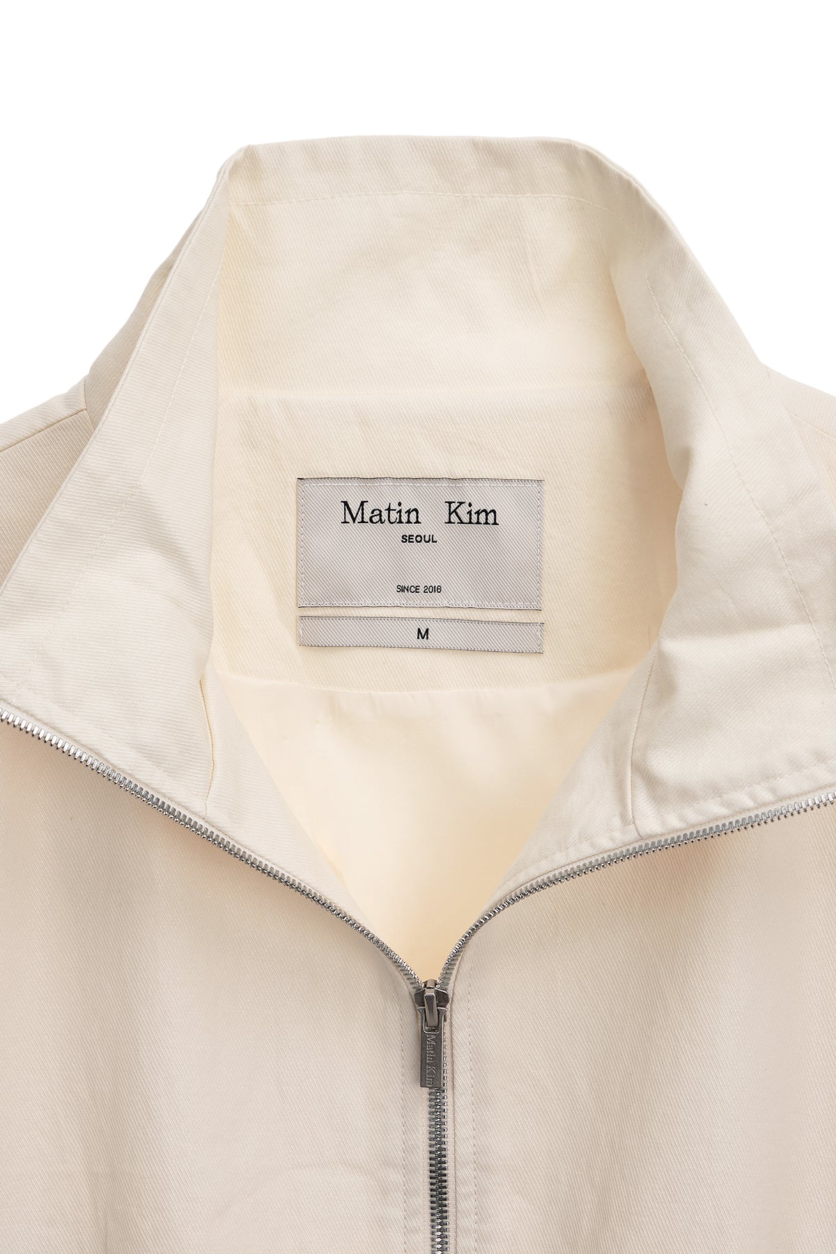 Matinkim Matin Rough Coating Crop Bomber IN Cream