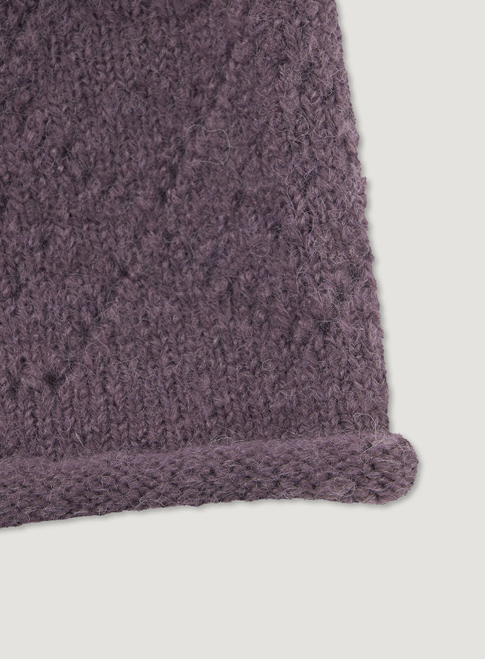 Mango Maniplease Daia Beanie Vintage Purple