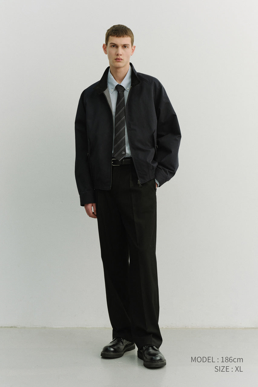 Dunst Unisex Modern Harrington Jacket Navy