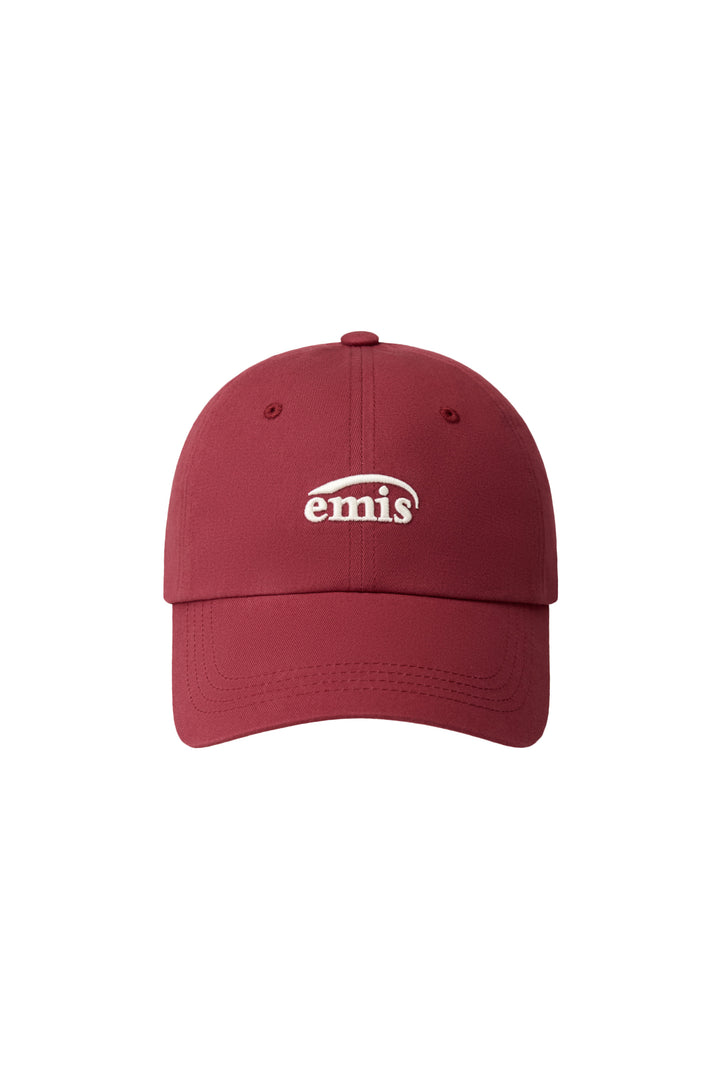 Emis Small Logo Ball Cap-Red
