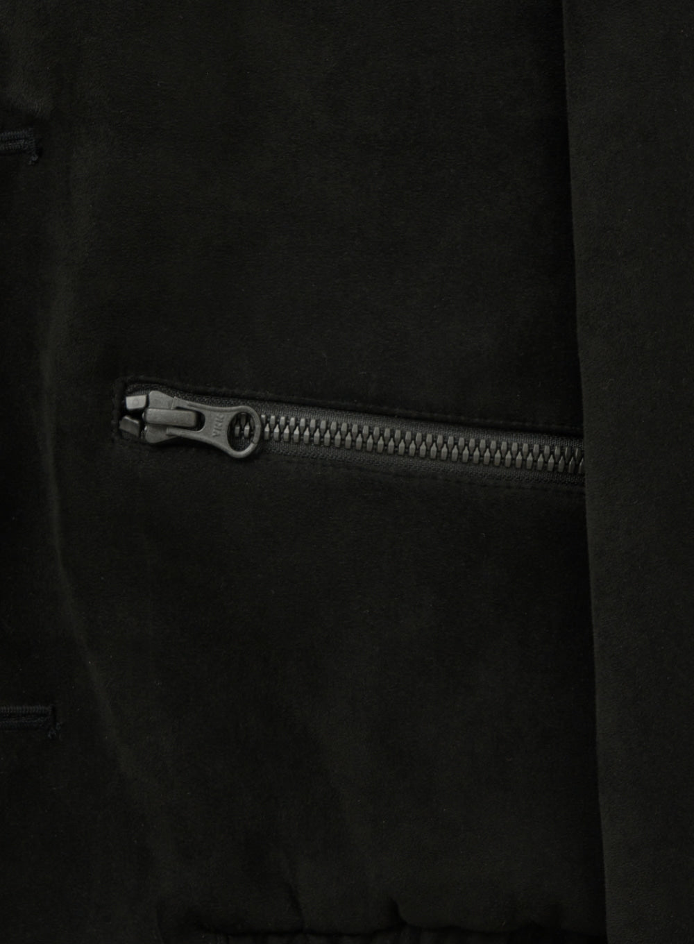 [satur] (W) Teo Faux Suede Short Jacket - Pirate Black