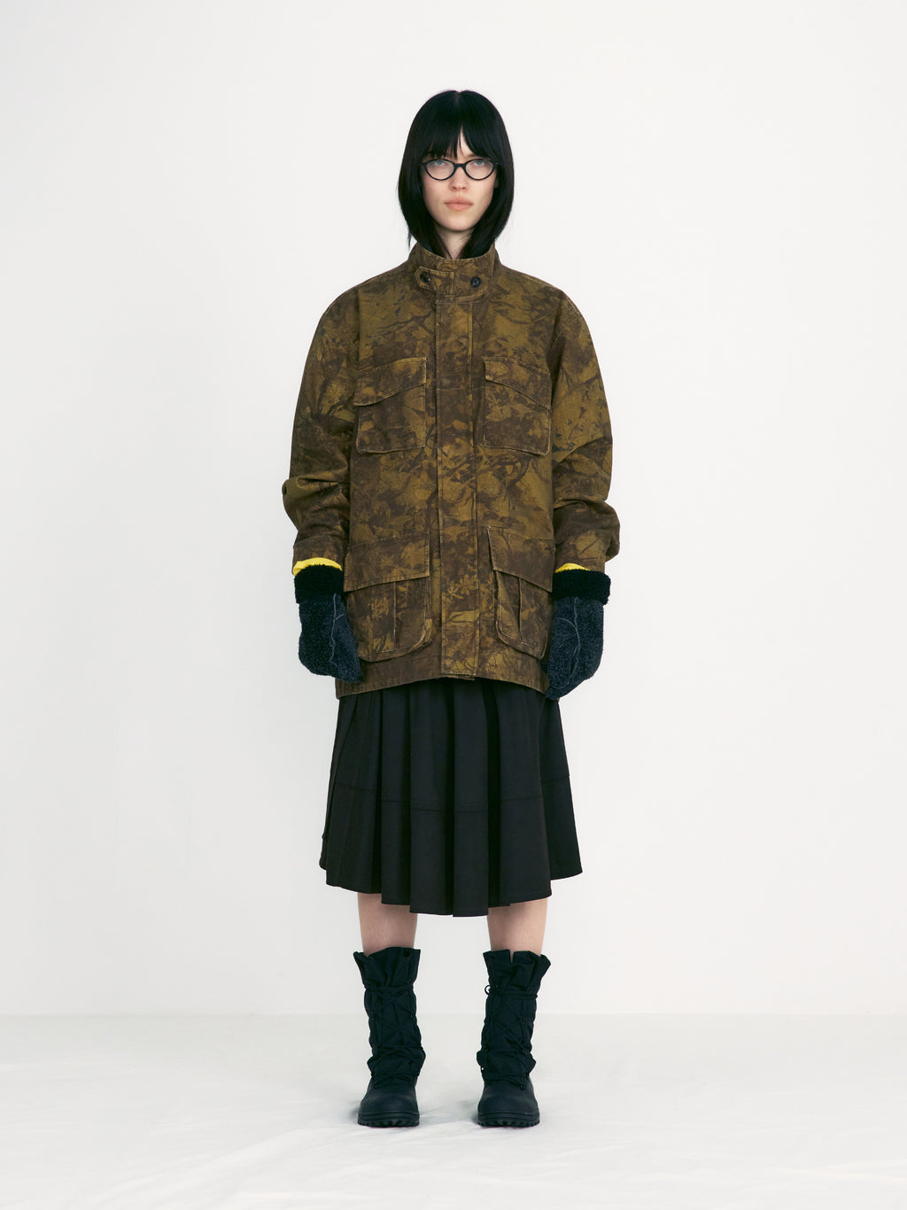 [low_classic] Botany Camouflage Safari Jacket
Camouflage