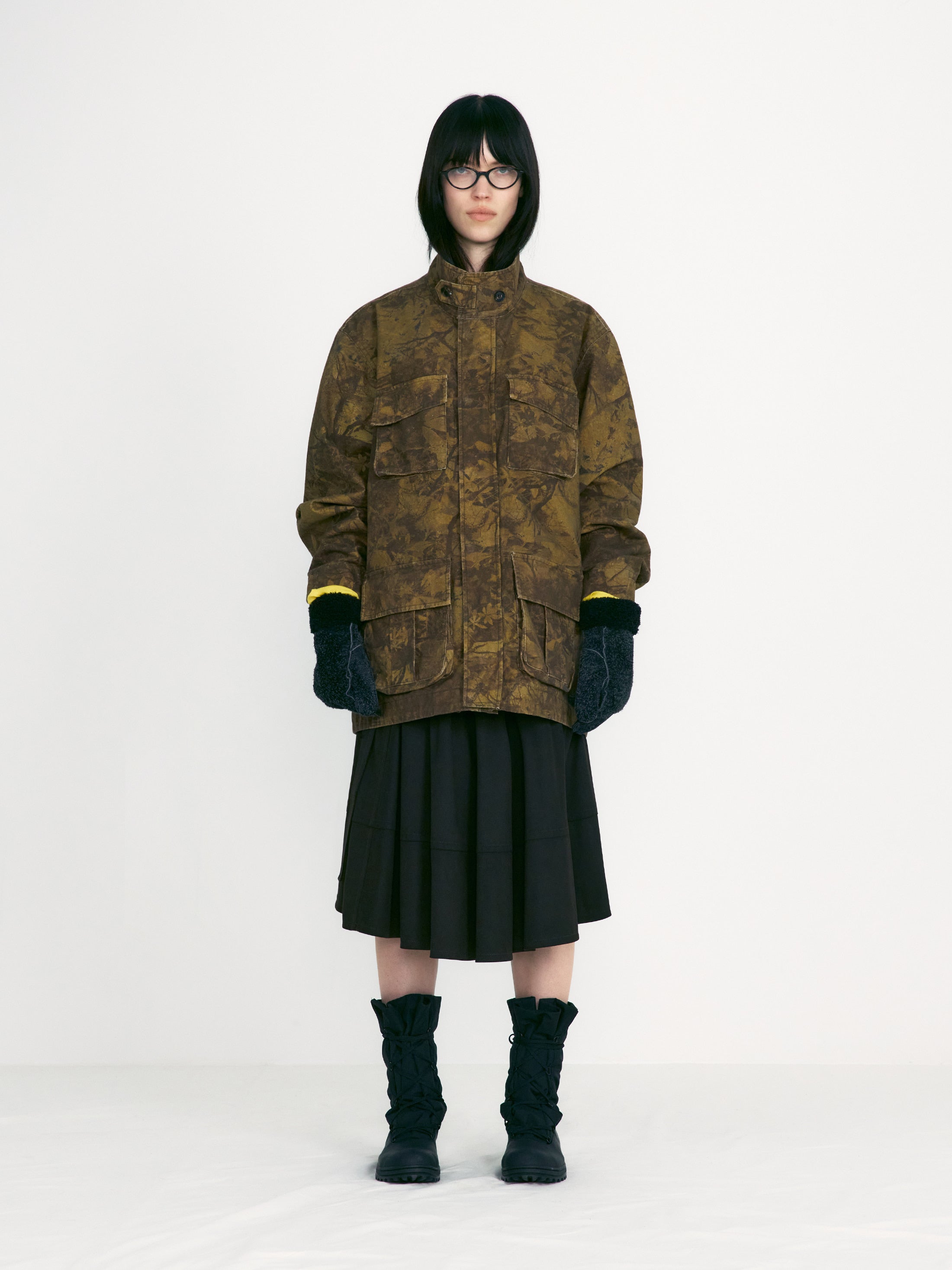 [low_classic] Botany Camouflage Safari Jacket
Camouflage