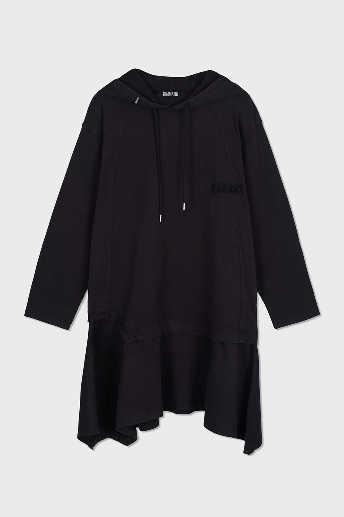 Matinkim Matin Kim Back Open Hoody Jersey Dress IN Charcoal