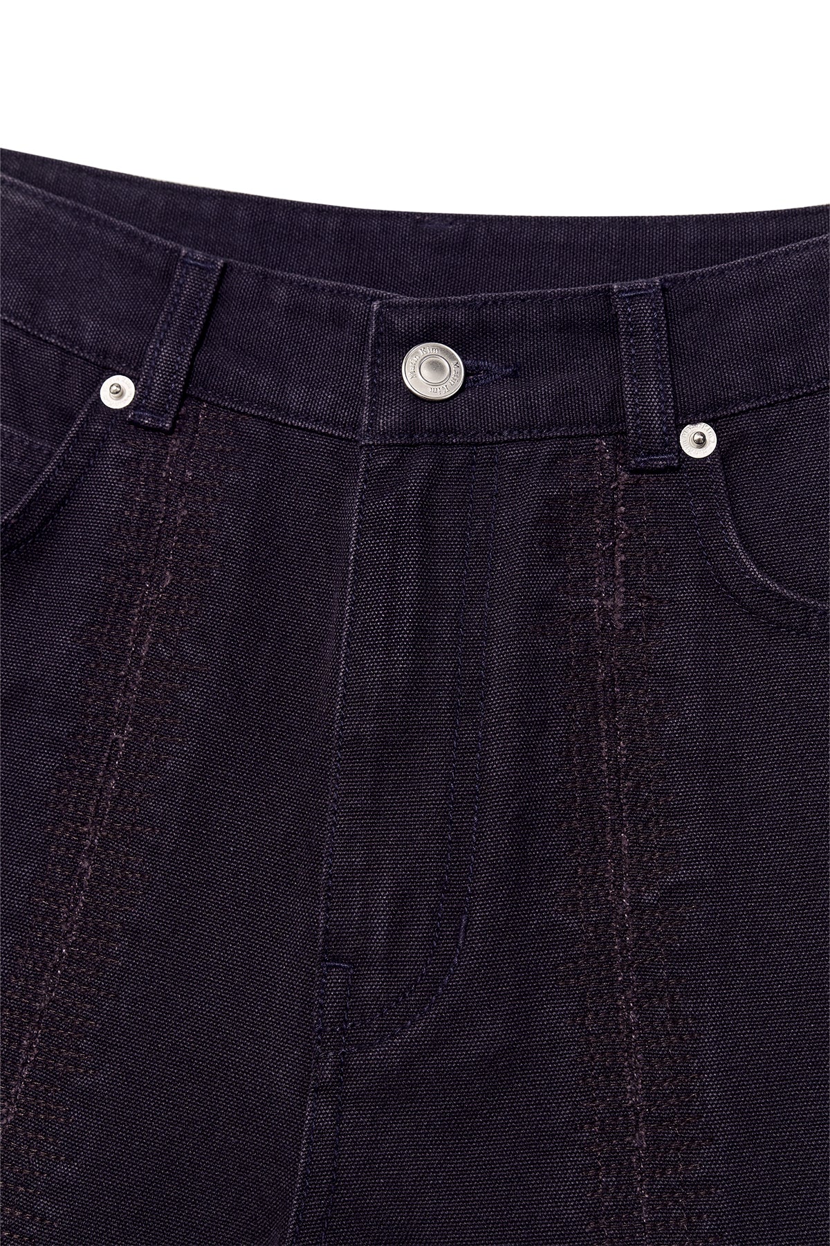 Matinkim Stitch Point Washed Cotton Pants IN Purple