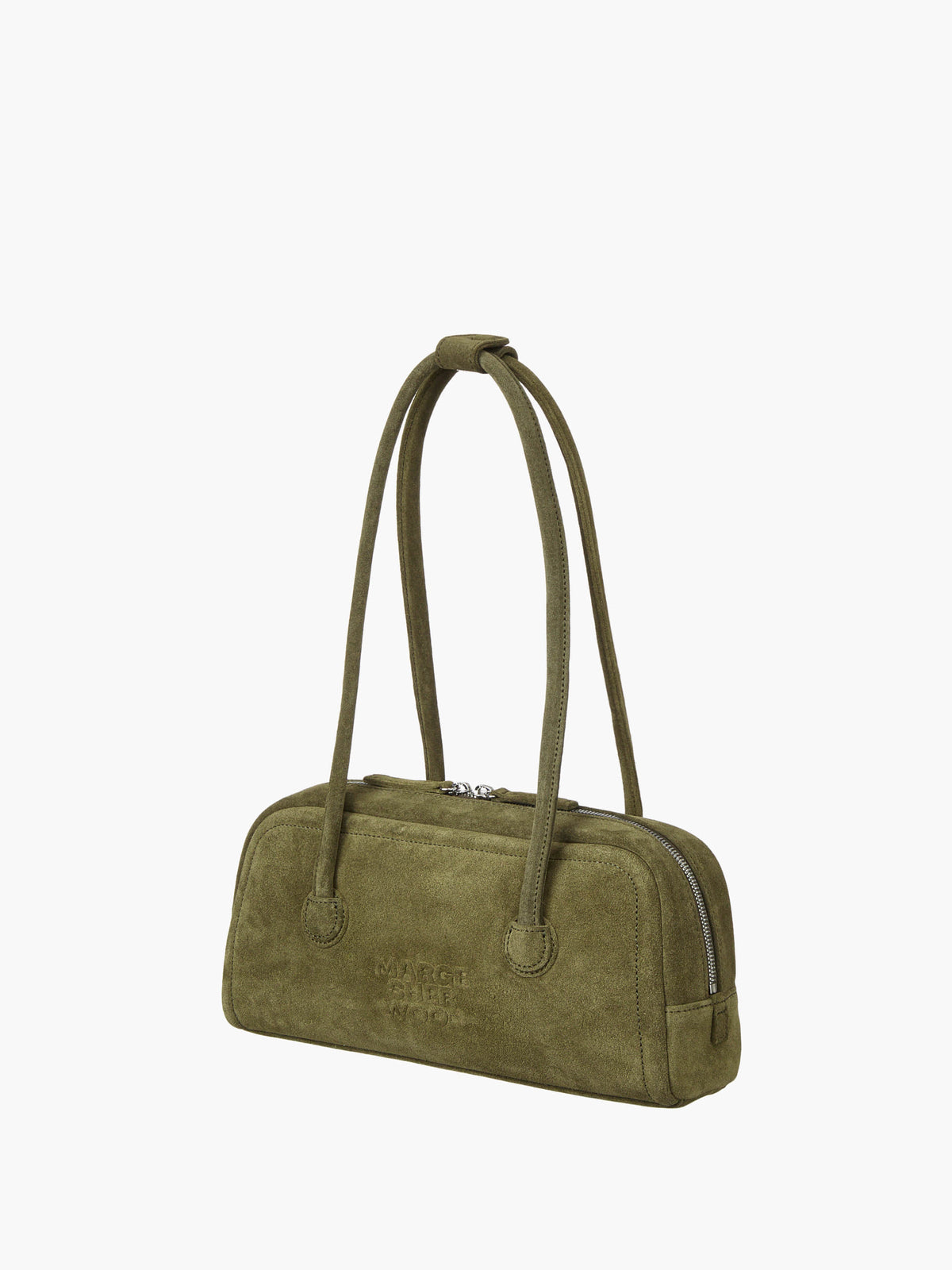 Margesherwood Soft Boston EW dark olive suede