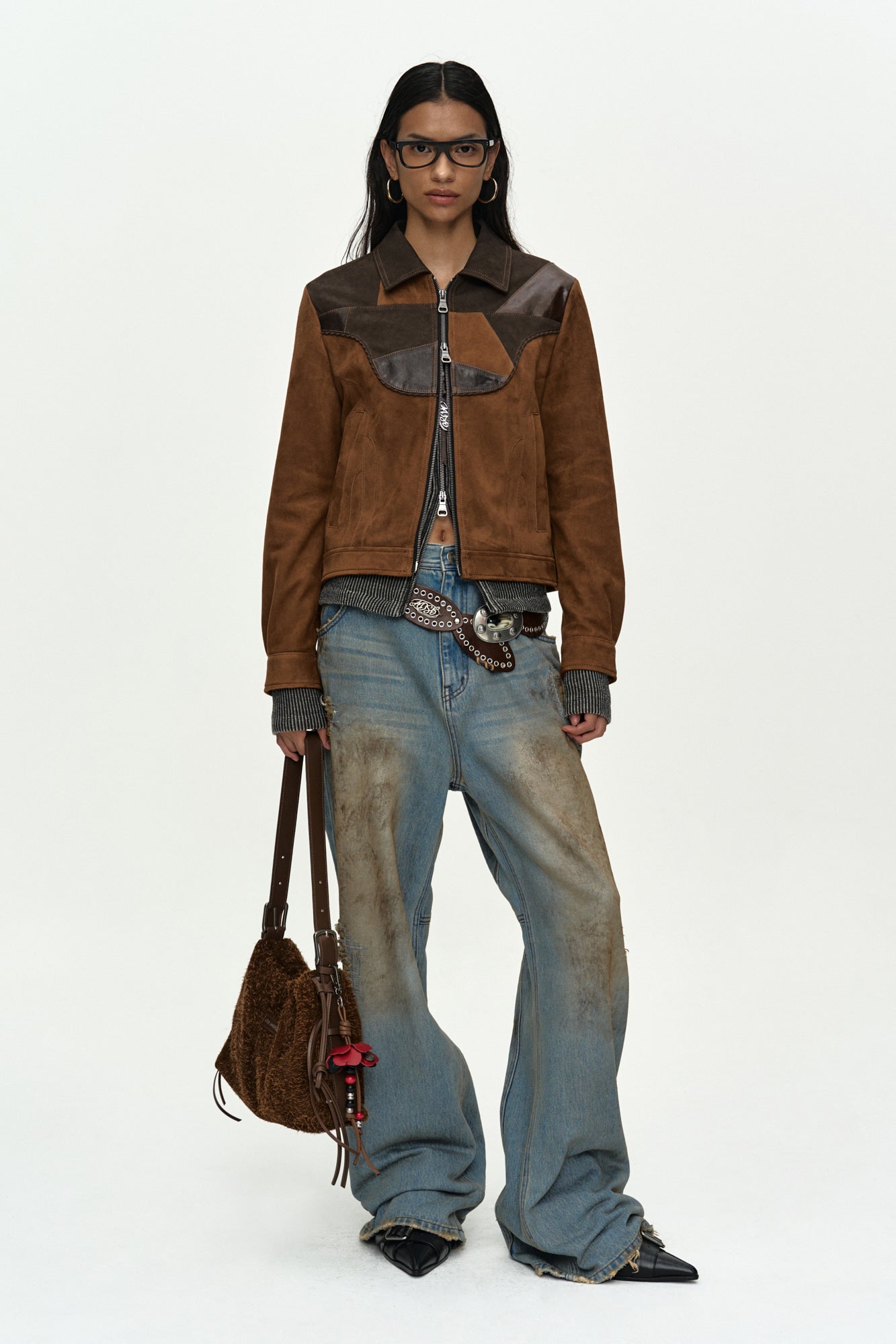 Andersson Bell Harvey Leather Patchwork Jacket