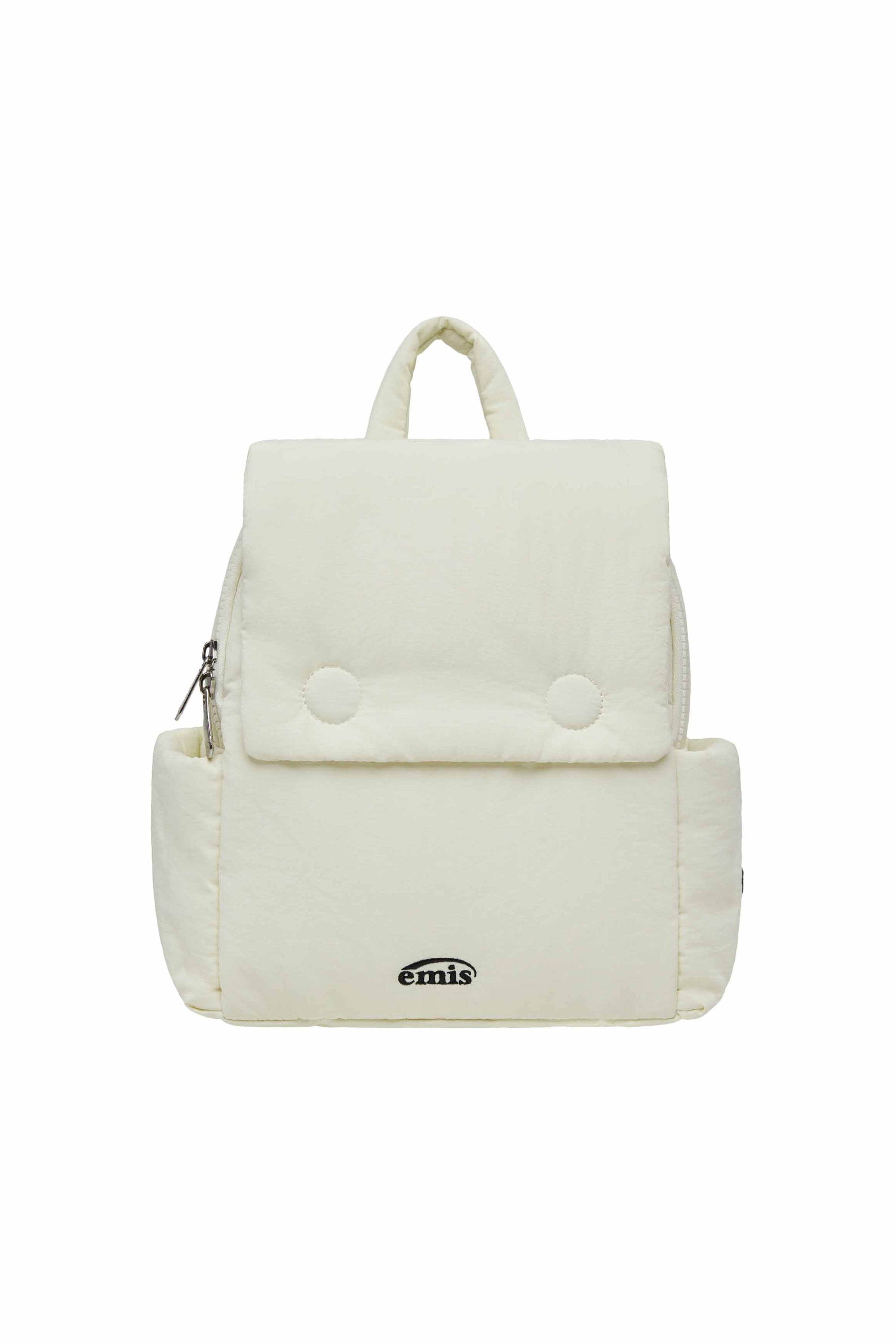 NYLON PADDED BACKPACK-IVORY
