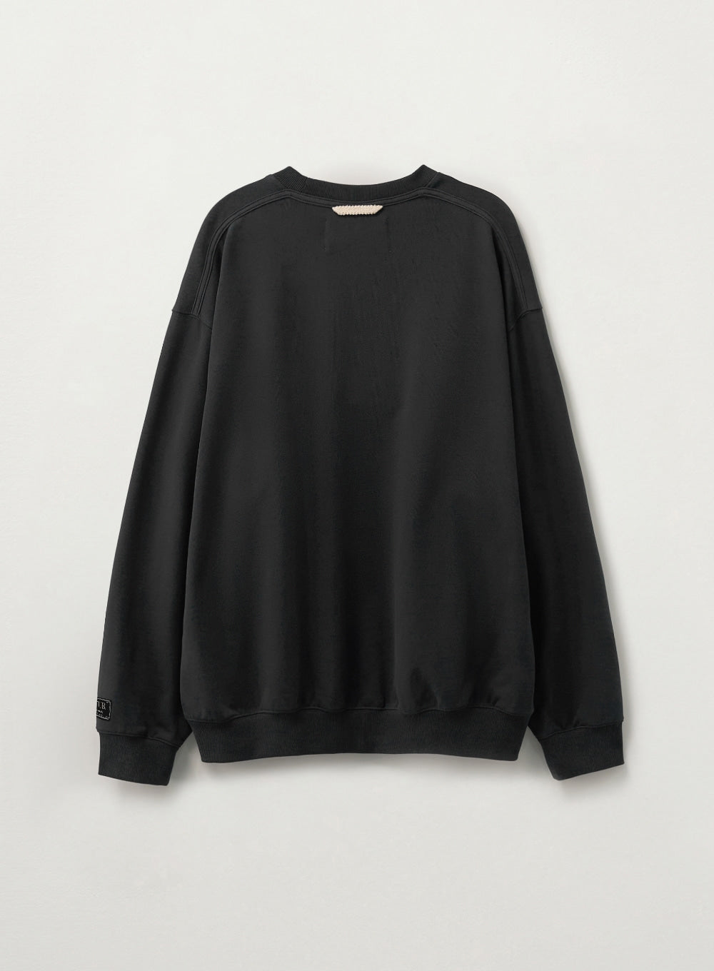 [satur] Loren Classic Logo Basic Sweatshirt - Charcoal