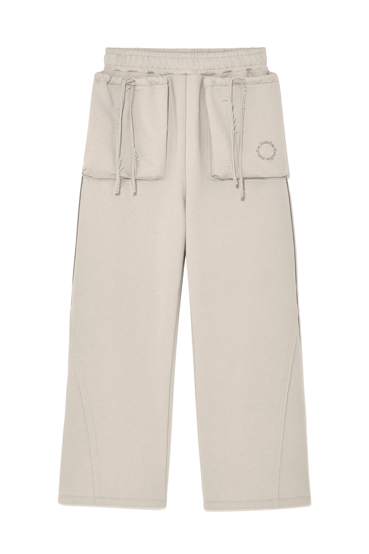 Matinkim Volume Pocket Sweatpants IN Pale Beige