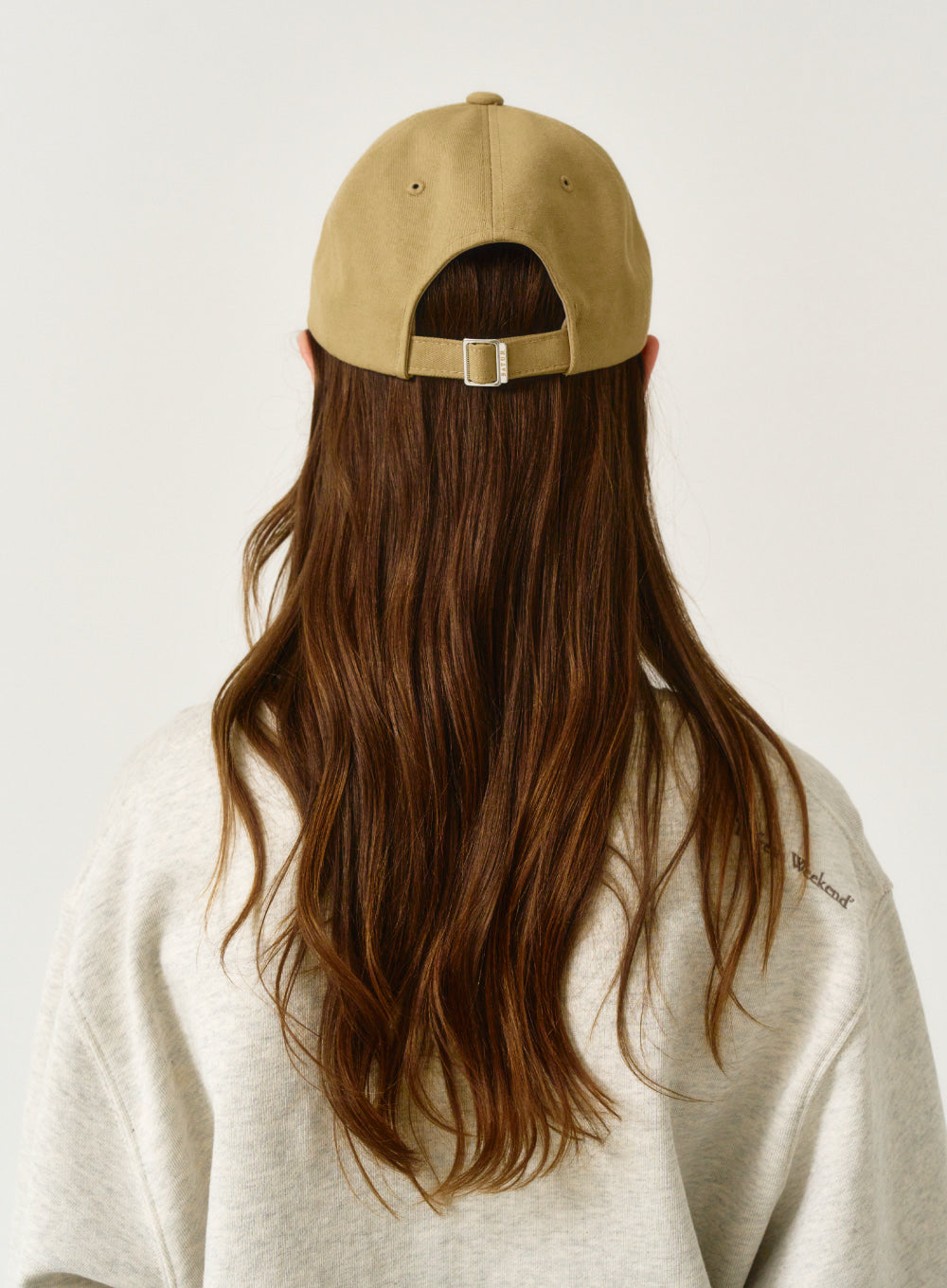 [satur] Vintage Casual Applique Ball Cap - Beige