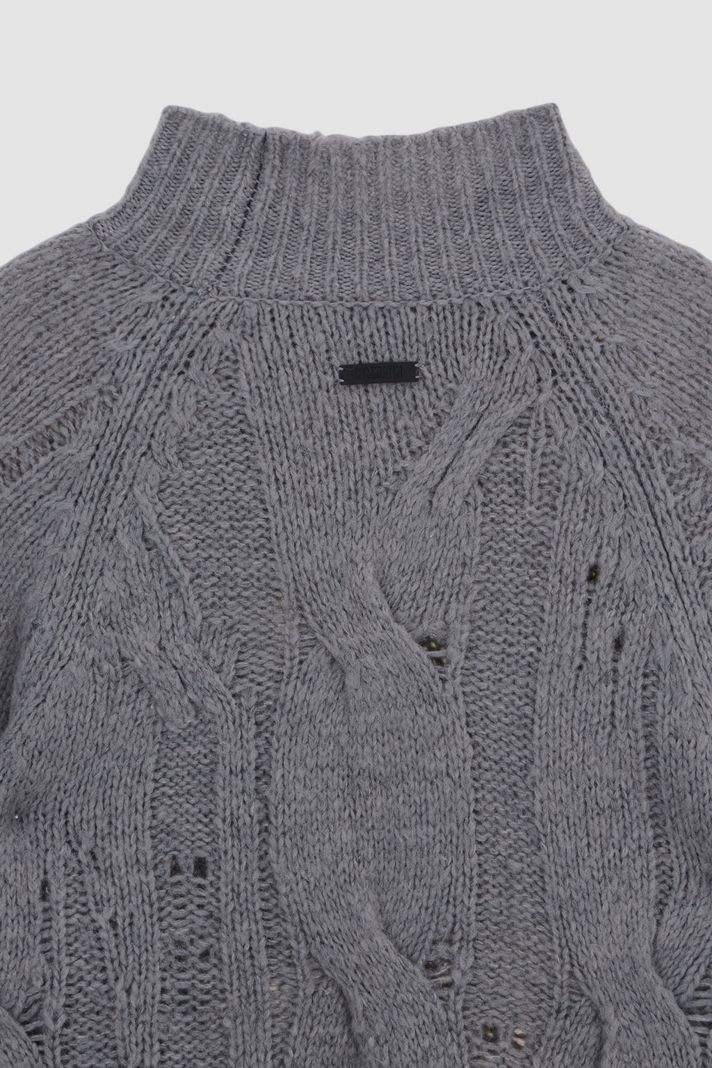 Matinkim Oversize Highneck Volume Pullover IN Grey