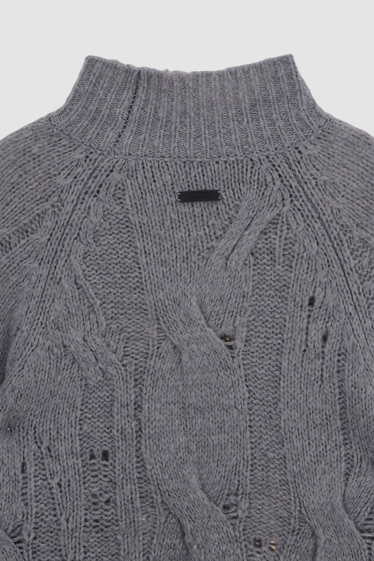 Matinkim Oversize Highneck Volume Pullover IN Grey