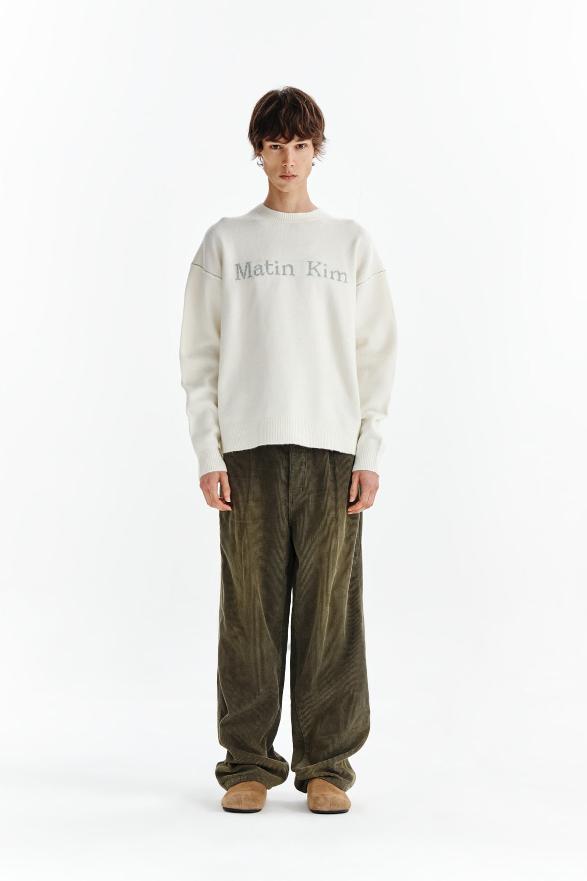 [matinkim] WASHED CORDUROY PANTS FOR MEN IN KHAKI