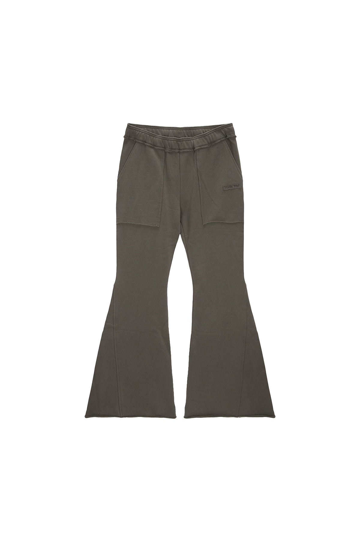 Matinkim Cut Out Detail Sweatpants IN Khaki Grey