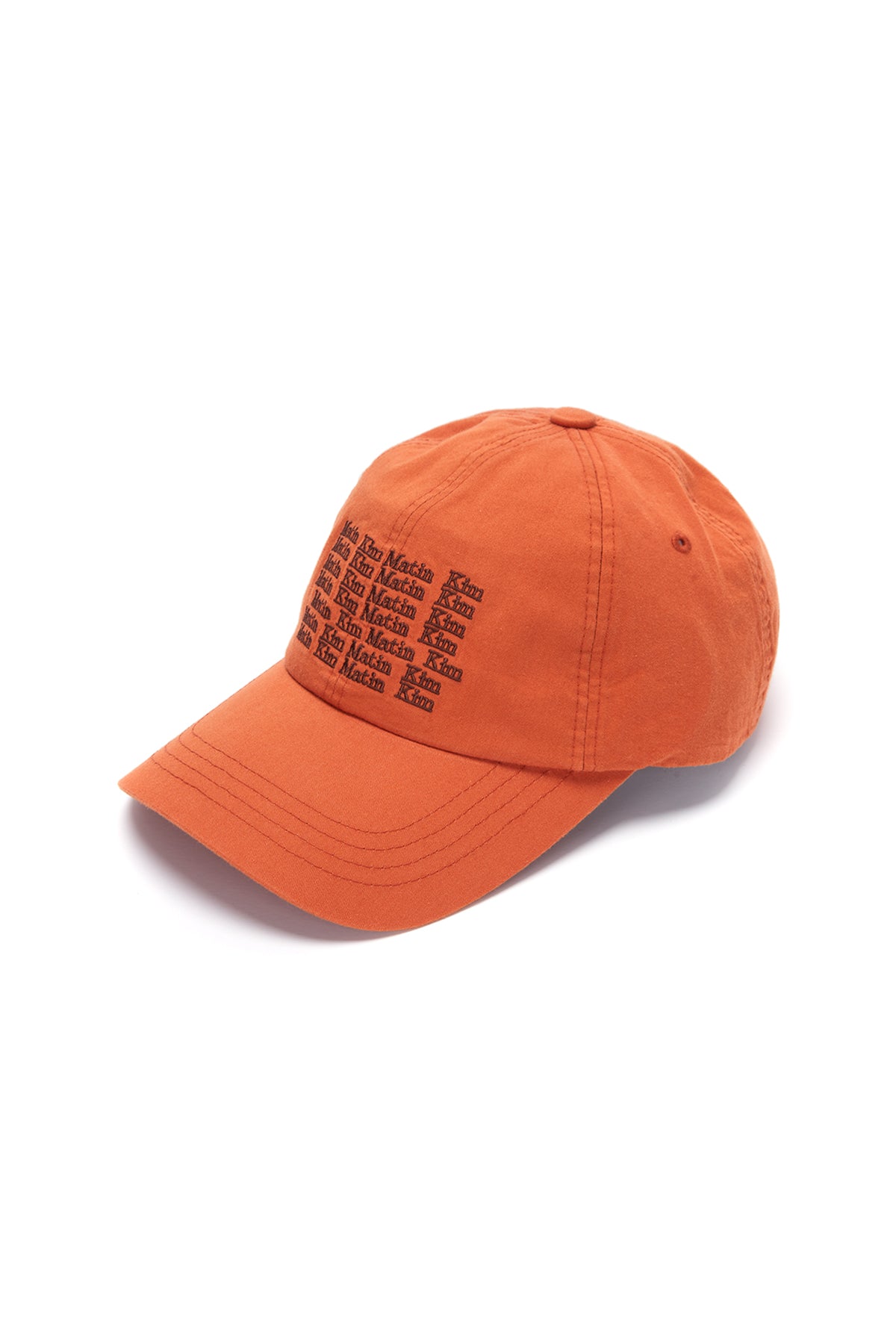 [matinkim] LETTERING BALL CAP IN ORANGE
