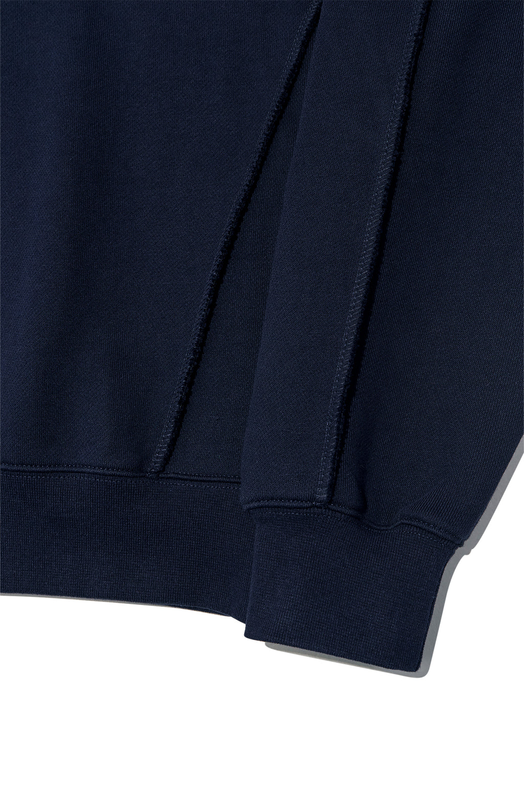 [matinkim] BACK LOGO HALF ZIP SWEATSHIRT FOR WOMEN IN NAVY