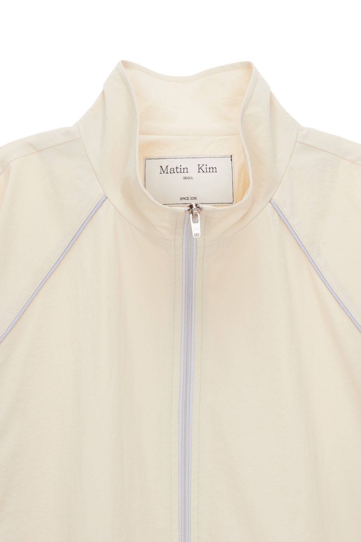 Matinkim Piping Track Jumper For Men IN Light Yellow