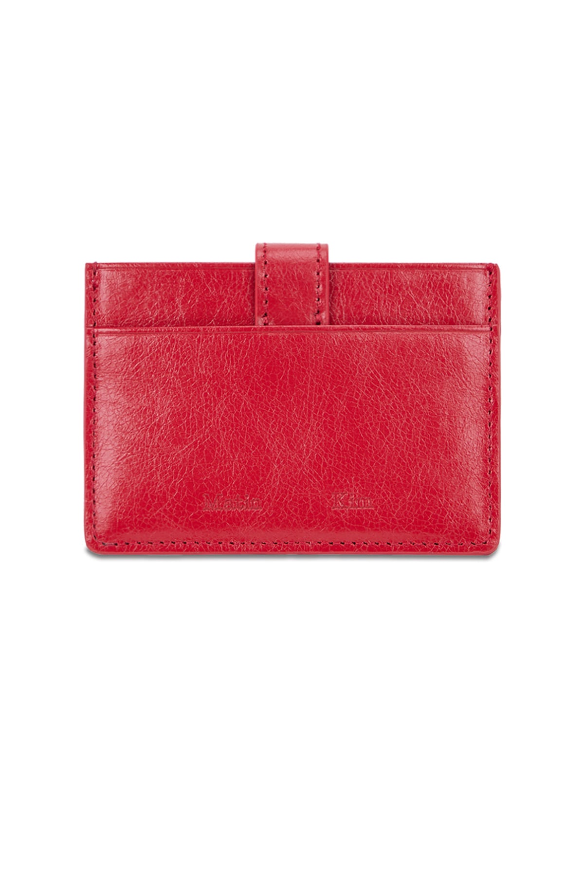 Matinkim Western Buckle Card Wallet IN Red