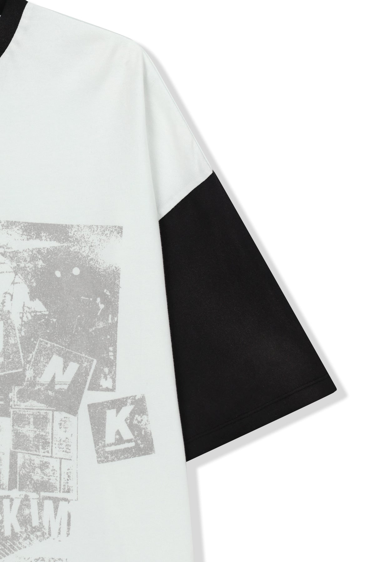 Matinkim Matin Punk Graffiti Top For Men IN White