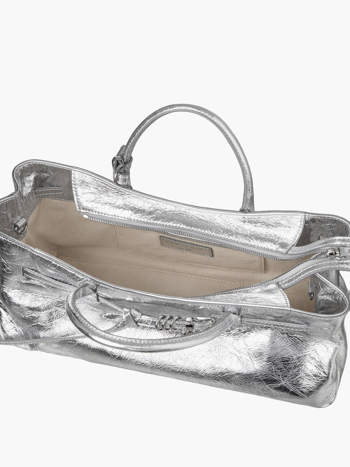 Margesherwood Grandma Used Bag silver crinkle