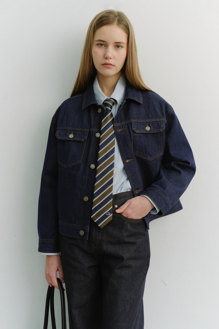 Dunst Striped Tie Olive