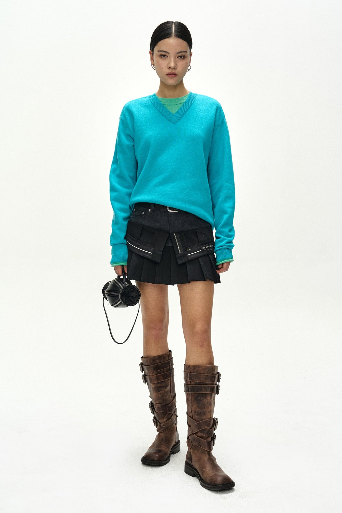 Andersson Bell Unisex Layered V-Neck Sweater