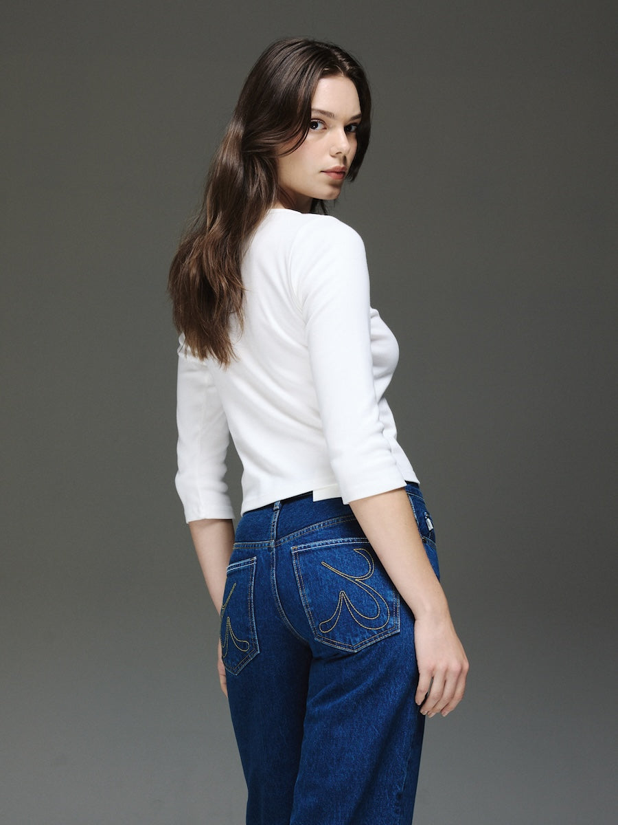 GLOWNY The Hannah Jeans (Mid Blue)