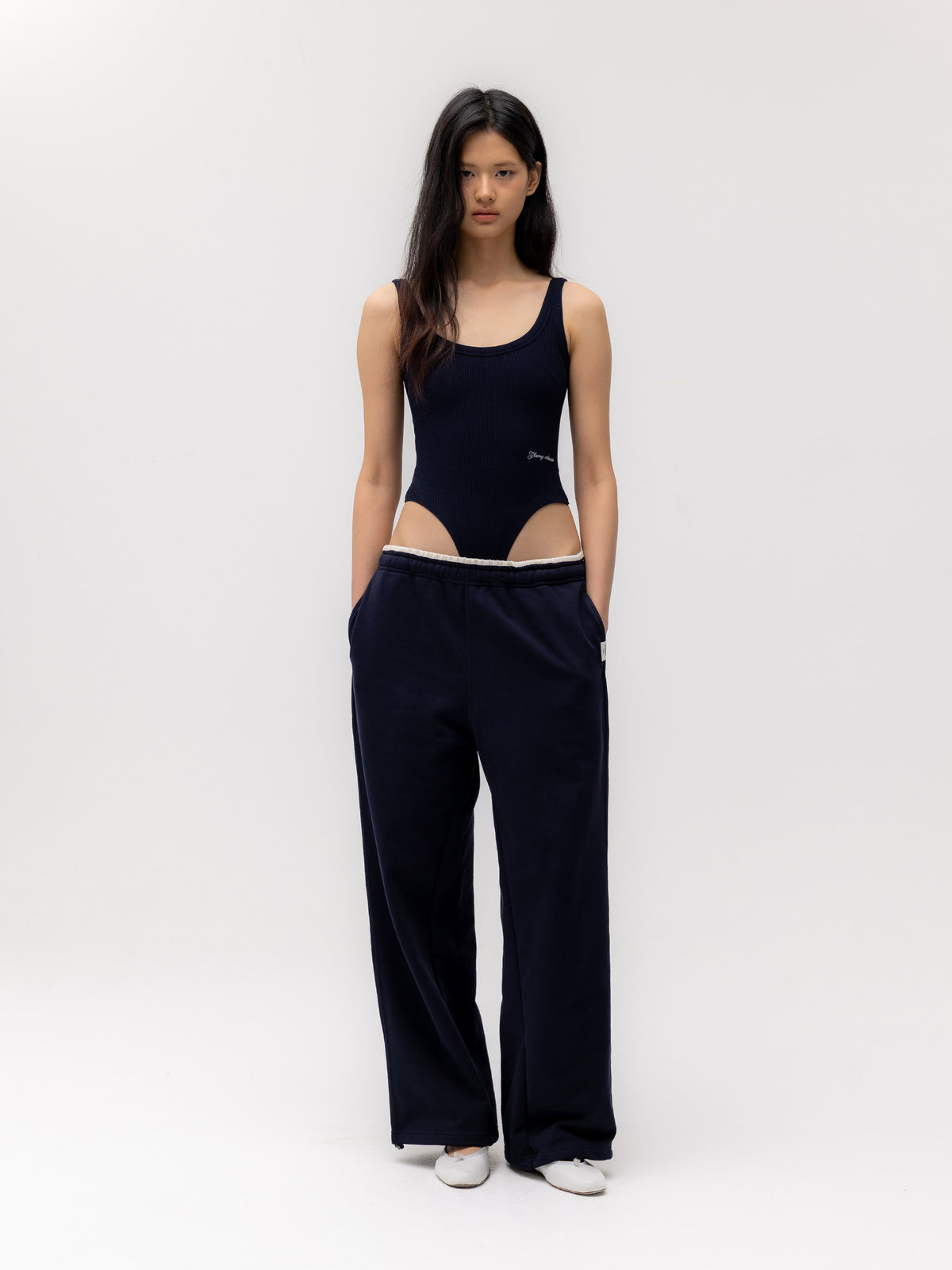 GLOWNY G Contrast Sweatpants 2.0 (Navy)