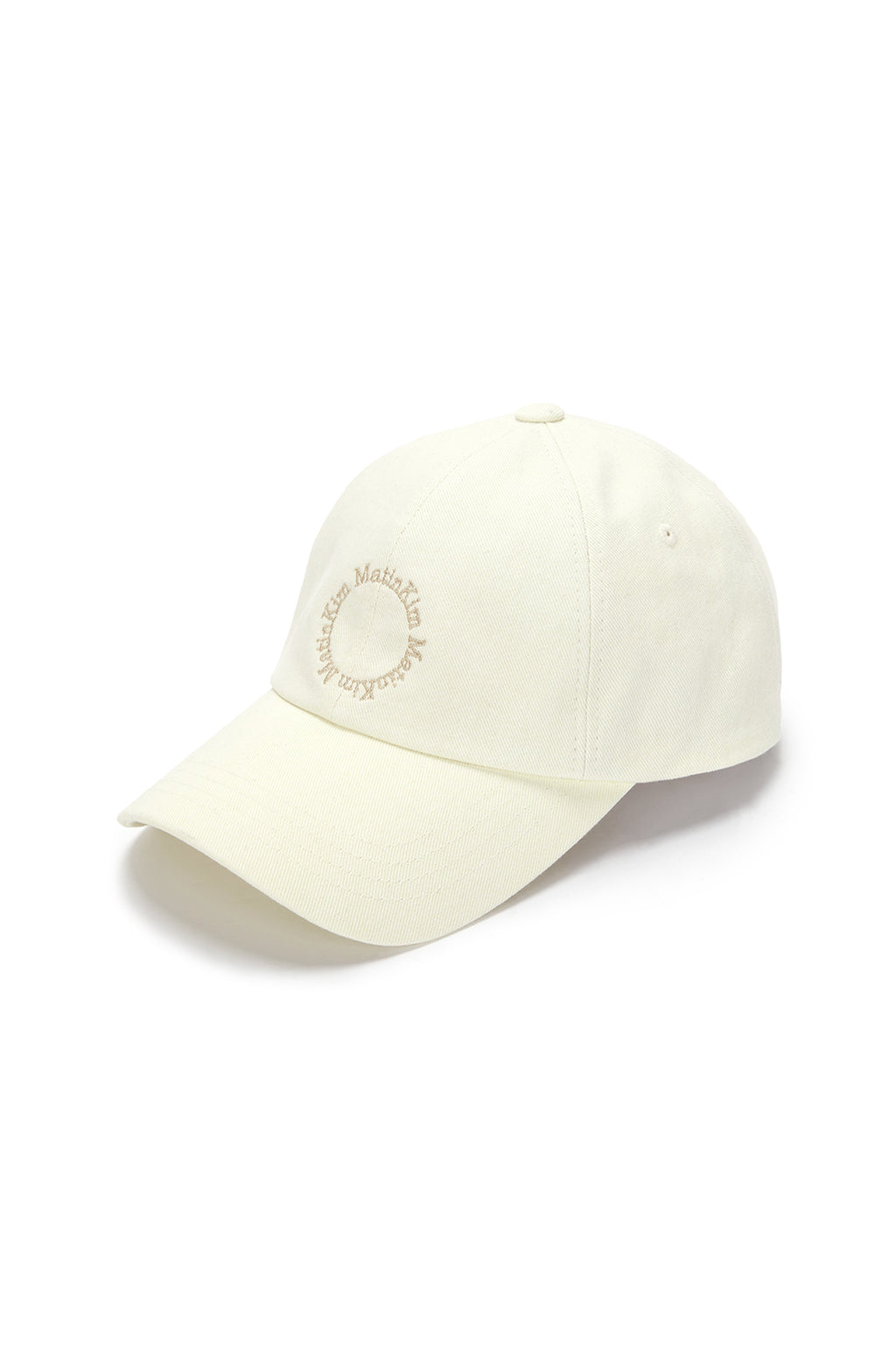 [matinkim] MACARON LOGO BALL CAP IN CREAM
