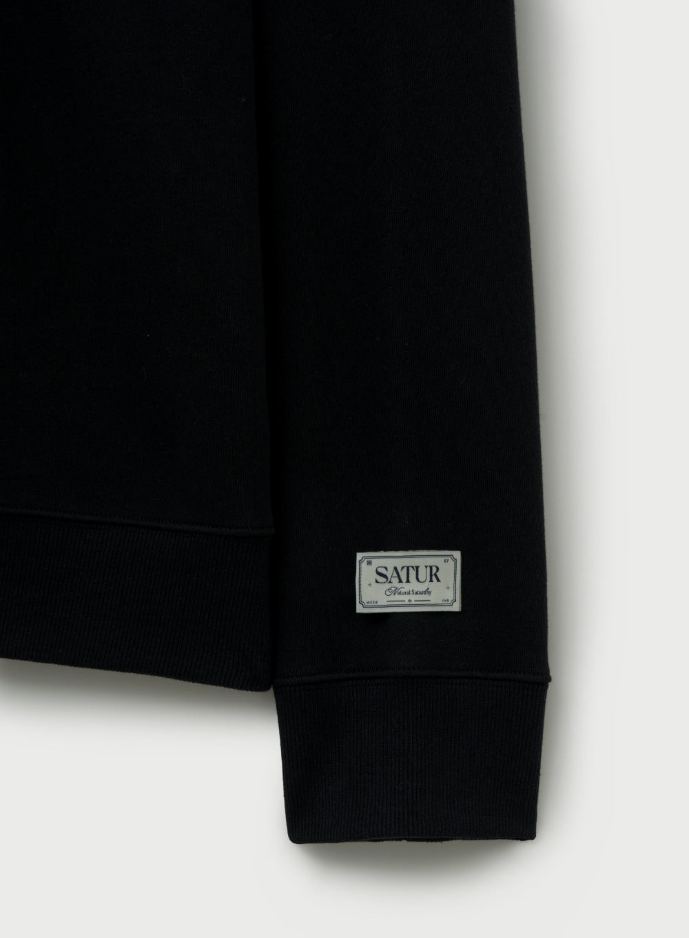 [satur] Angel Graphic Sweatshirt - Black