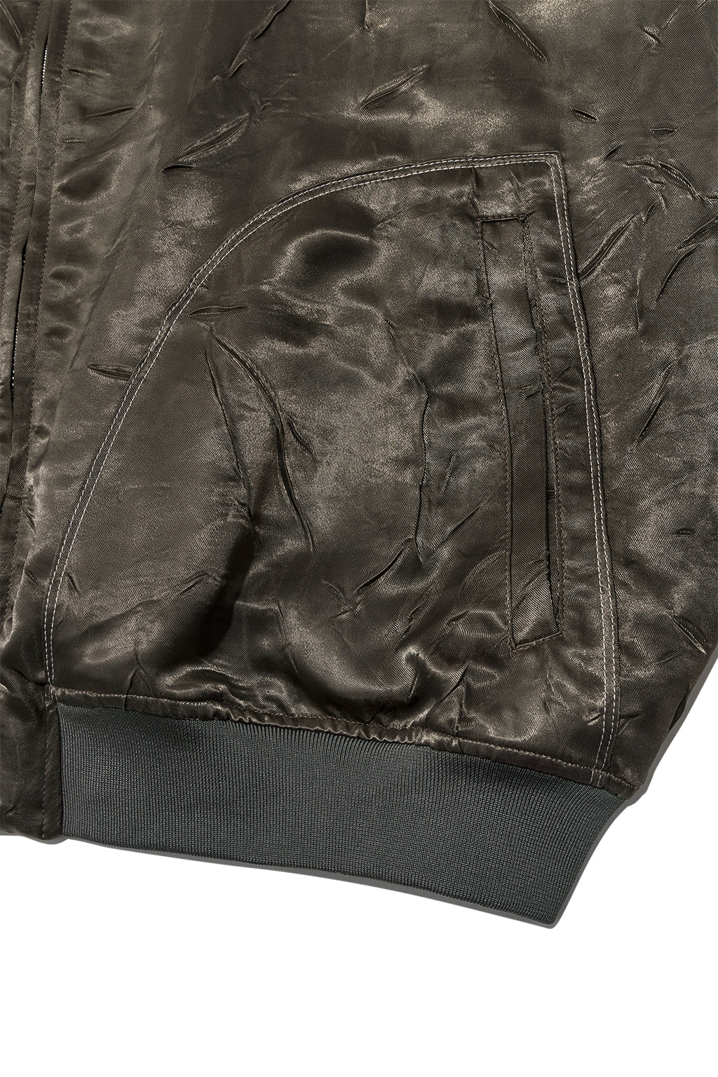 [matinkim] BACK LOGO CRINKLE BLOUSON FOR MEN IN KHAKI