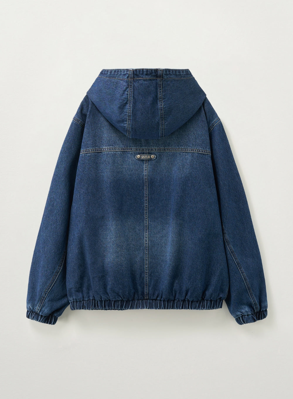 Satur Teo Denim Blouson Jacket - Blue