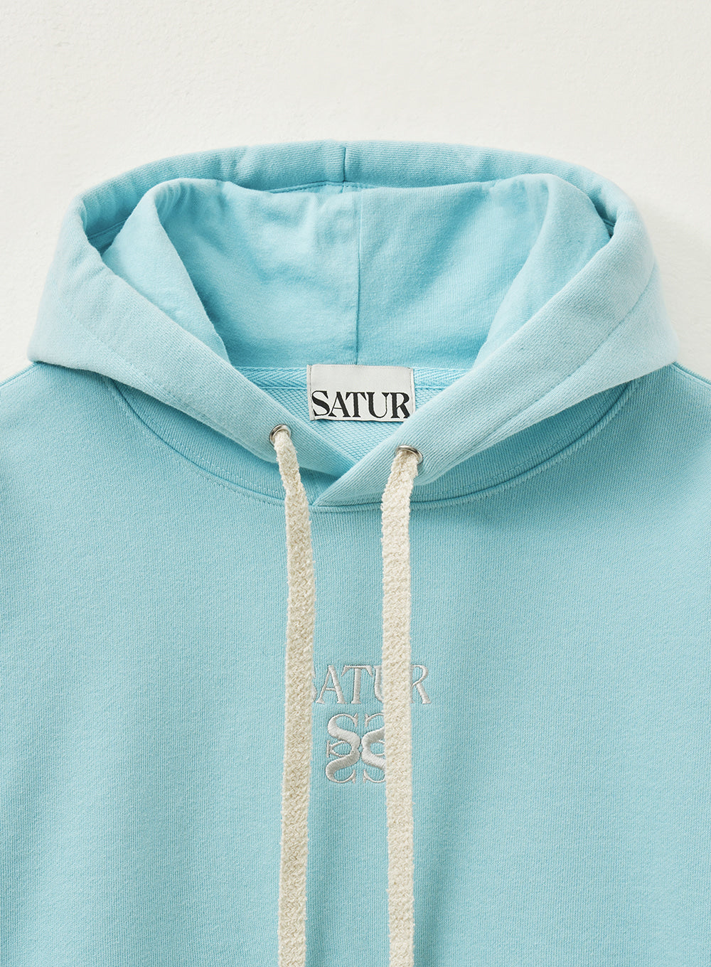 [satur] (W) Apero Pocket Crop Hoodie - Blue