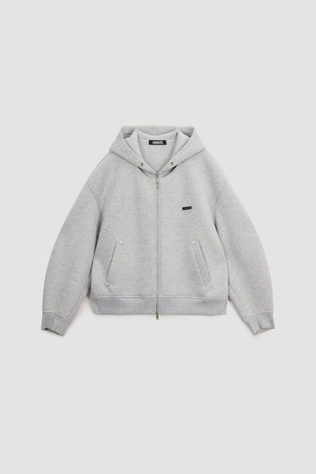 [matinkim] Neoprene Double Layered Zip UP IN Grey