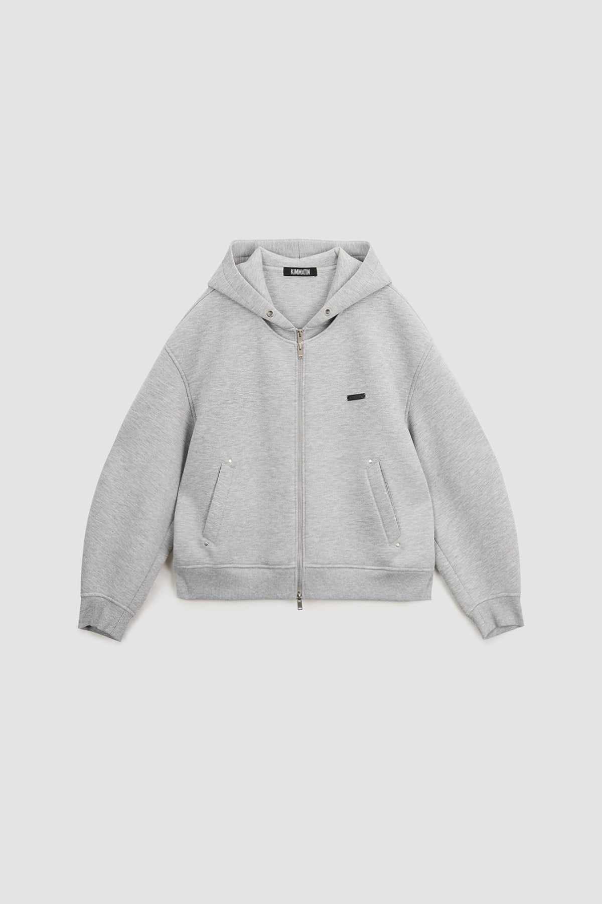 [matinkim] Neoprene Double Layered Zip UP IN Grey