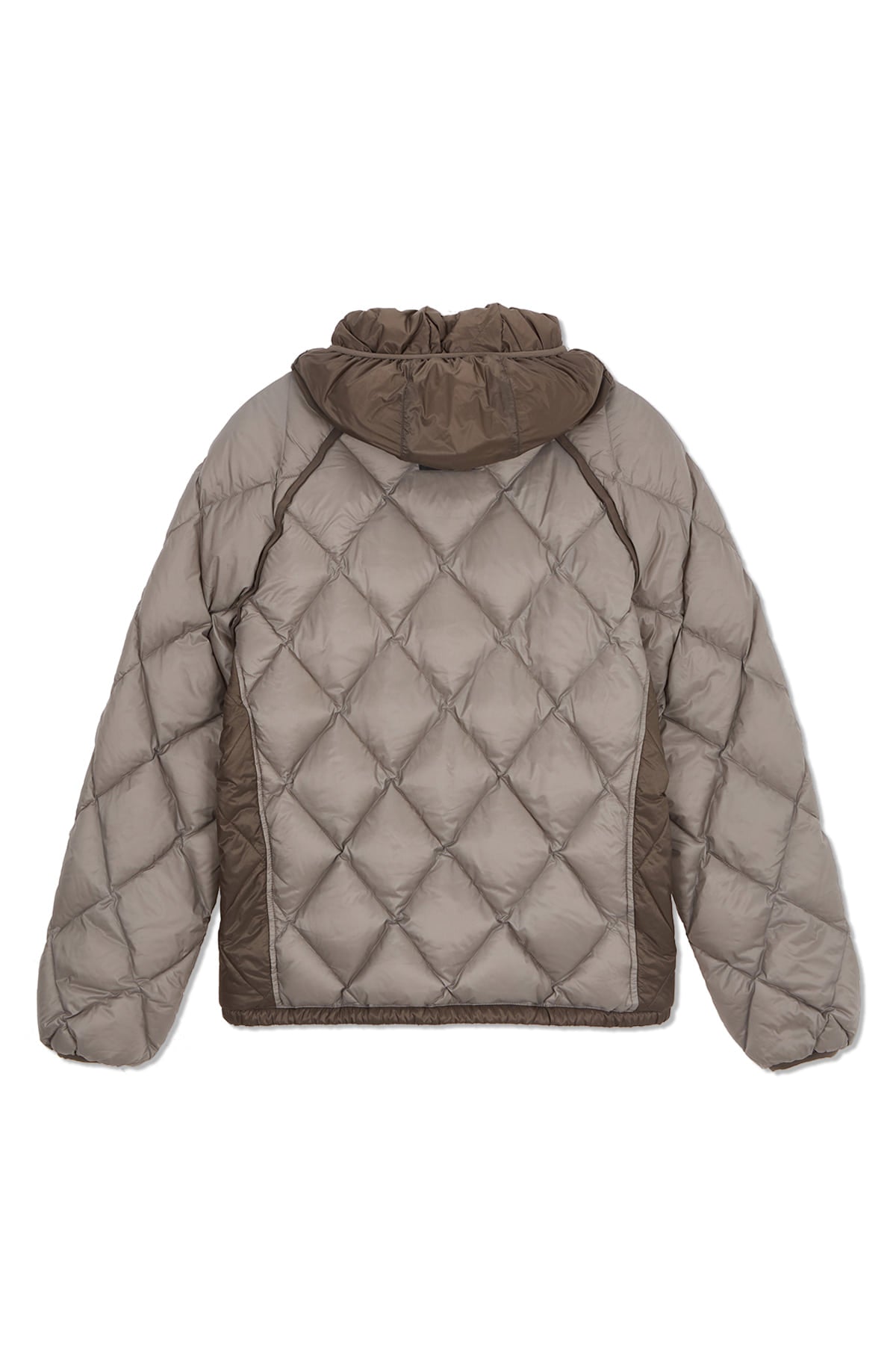 [matinkim] QUILTING HOODY LIGHTWEIGHT JUMPER (DOWN BLENDED) IN BEIGE