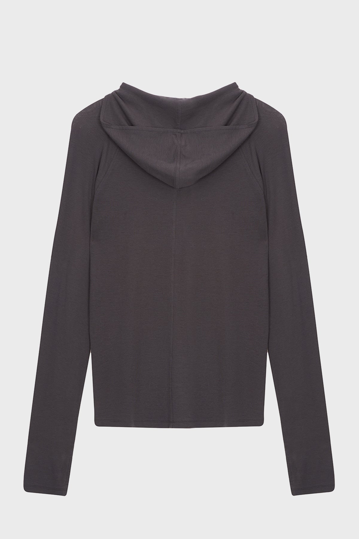Matinkim Slim Hoody Jersey Top IN Charcoal
