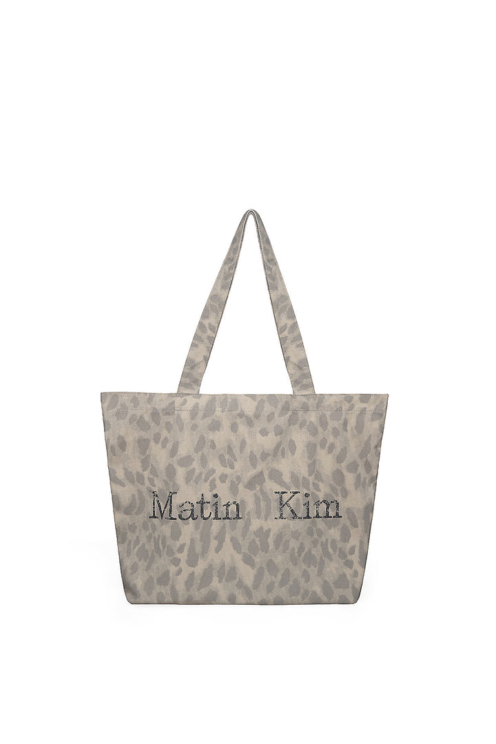 Matinkim Matin Washed Pattern Ecobag IN Light Grey