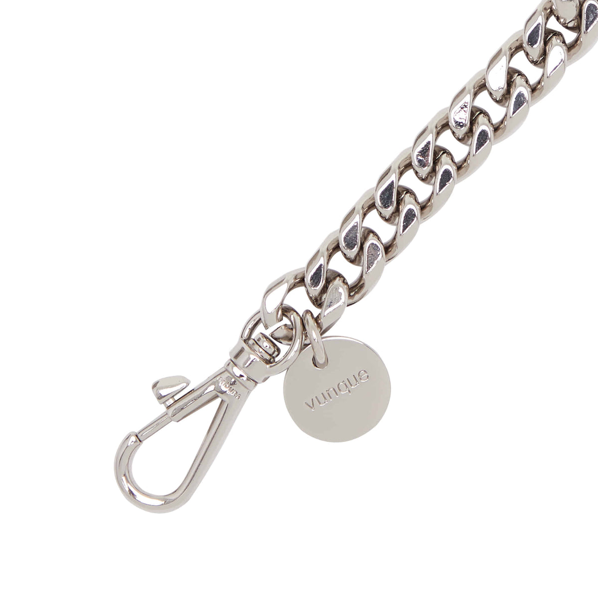 Vunque Metal Chain Handle Strap Silver