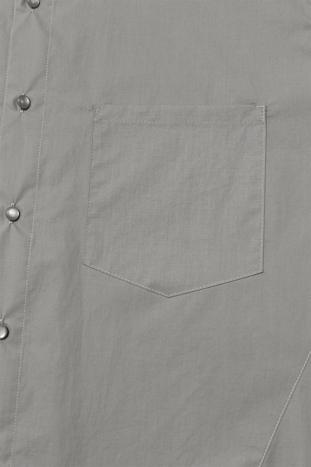 [matinkim] STITCH POINT LAYERED SHIRT FOR MEN IN KHAKI GREY