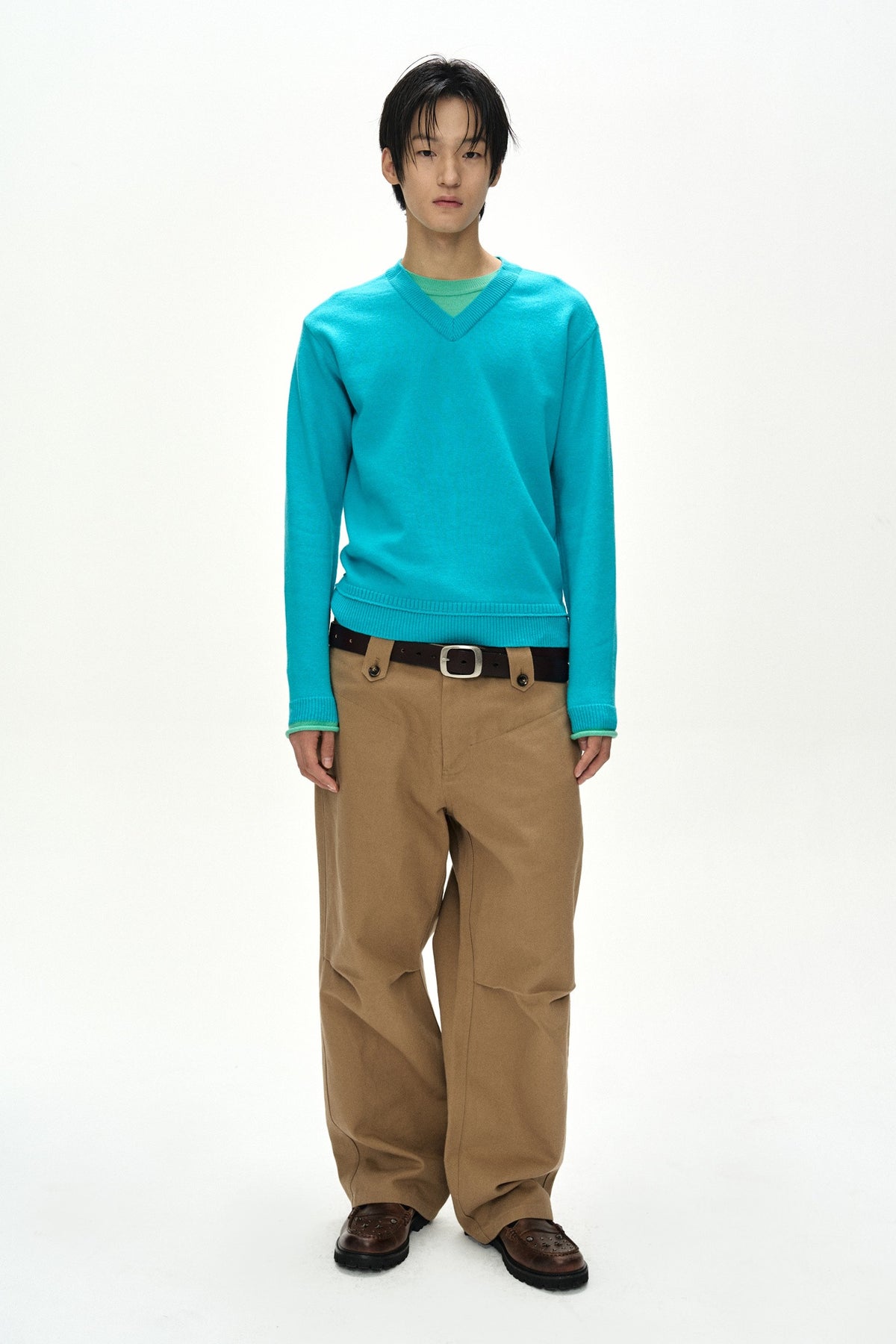Andersson Bell Unisex Layered V-Neck Sweater