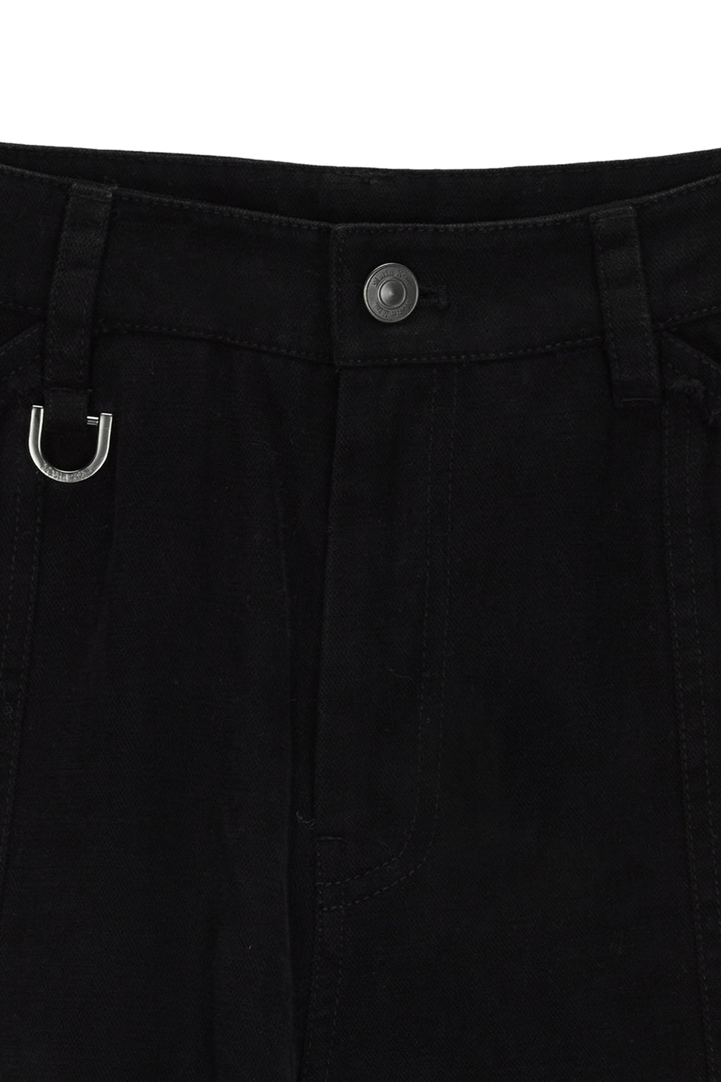 [matinkim] PATCH POCKET WASHED CARGO PANTS IN BLACK