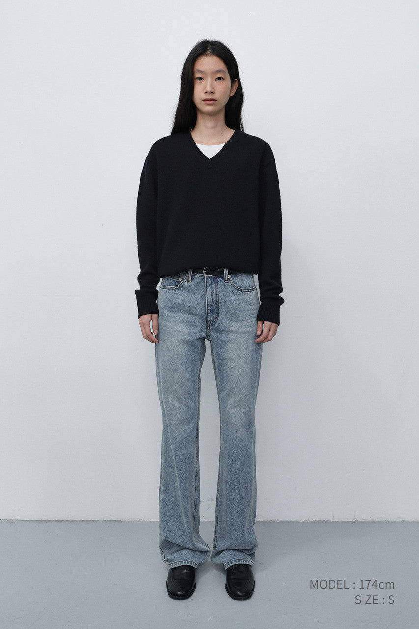 Dunst Refined Flared Jeans Light Blue