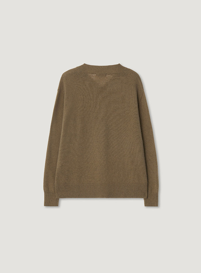 Mango Maniplease Mark V Raccoon Knit Camel