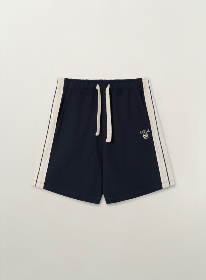 Satur Lawton Lining Track Shorts - Navy